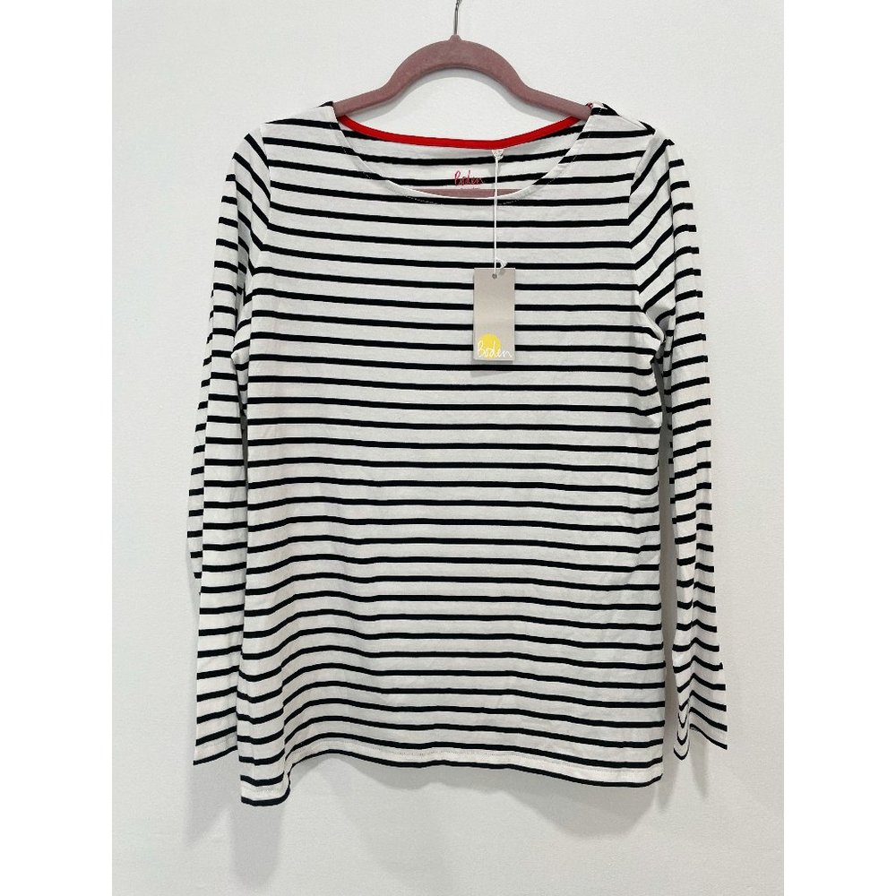 Boden Long Sleeve Breton Top - NWT